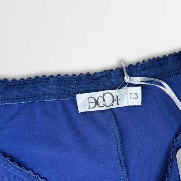 NWT DECA Wide Leg Cropped Trousers Elastic Waist Comfortable Fit Women's Pants - Picture 4 of 6